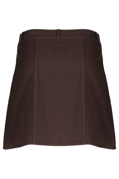 Geisha bruine dames rok | Achteraanzicht