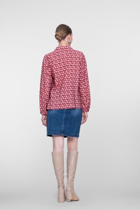Geisha blauwe dames rok | Model