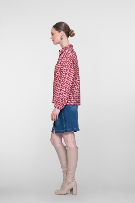 Geisha blauwe dames rok | Model