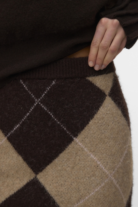 Vero Moda bruine dames rok | Close up