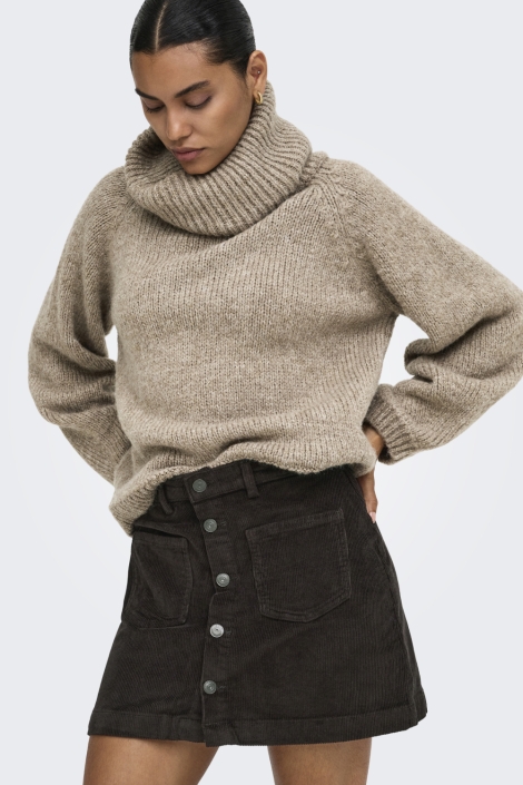 Only bruine dames rok | Model