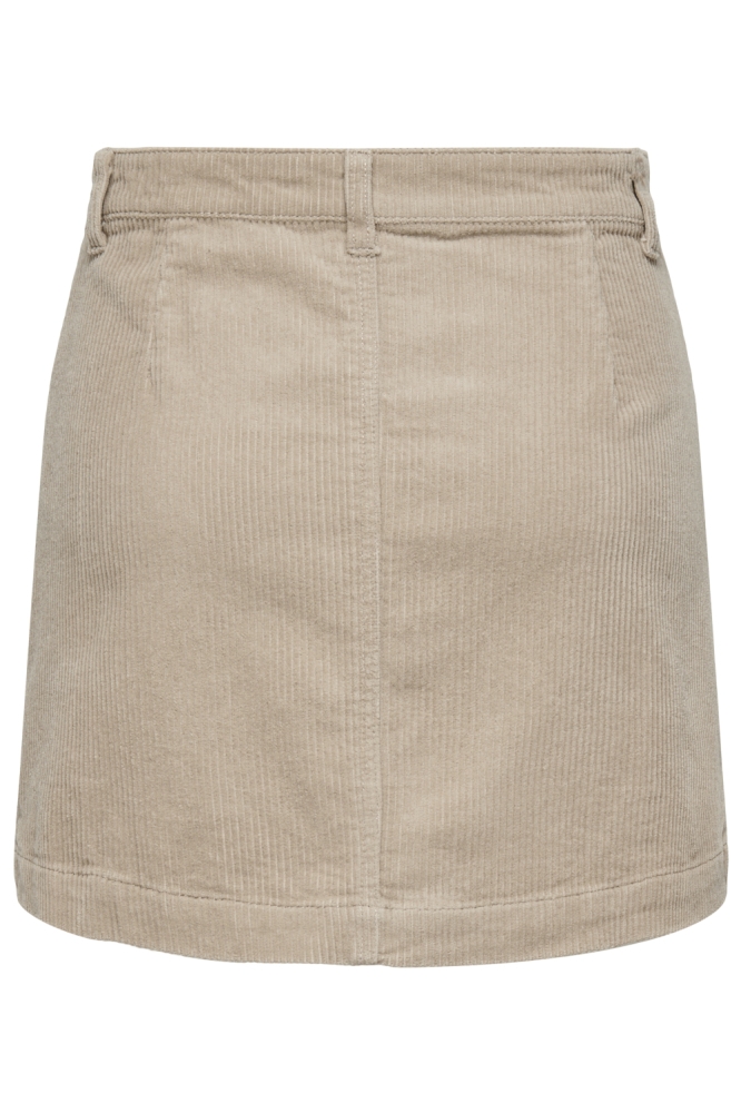 Only beige dames rok | Achteraanzicht