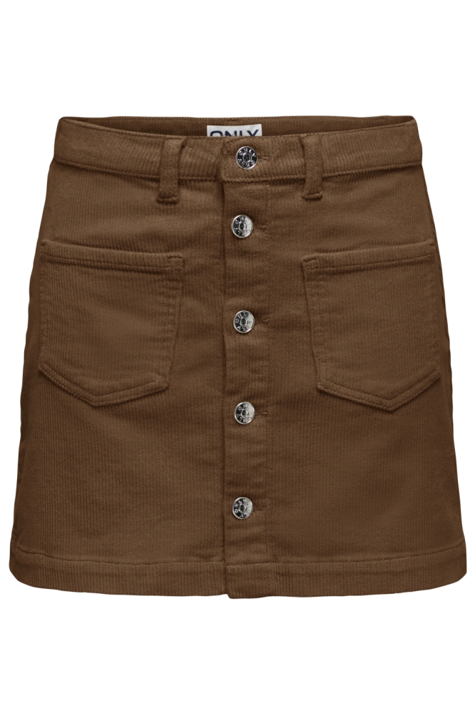 Only cognac dames rok | Vooraanzicht