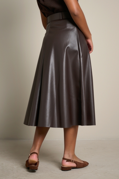 LolaLiza bruine dames rok | Model achteraanzicht