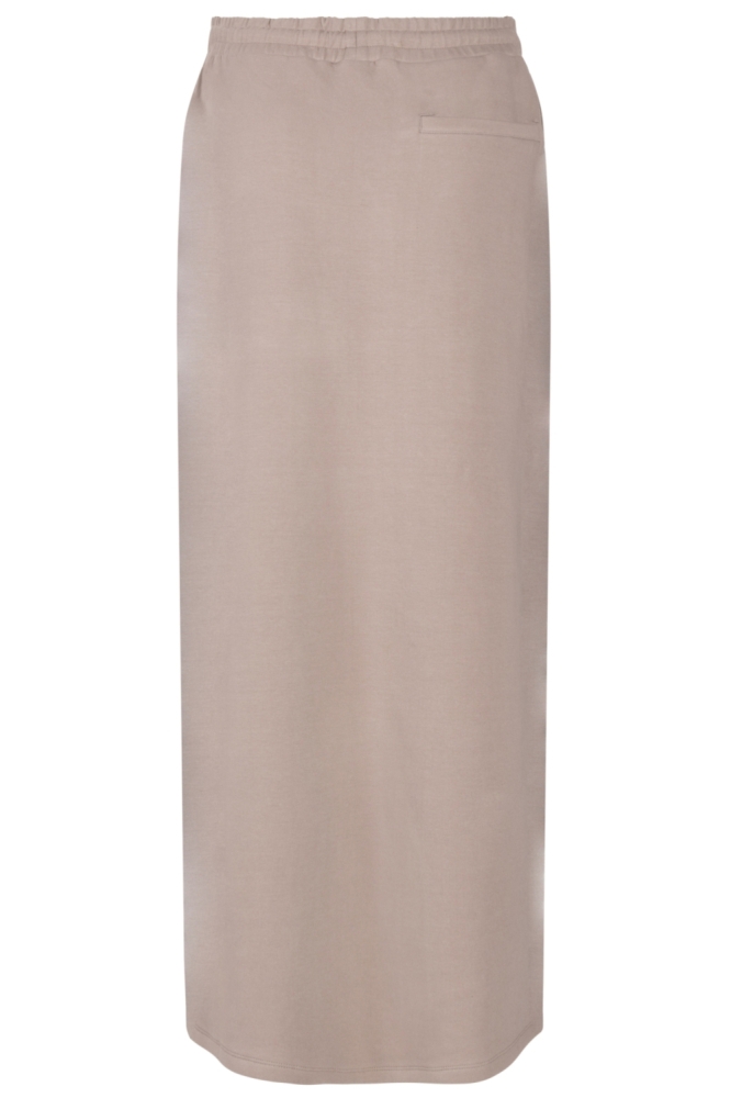 Zoso taupe dames rok | Achteraanzicht