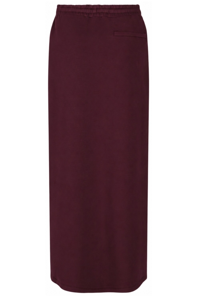 Zoso bordeaux dames rok | Model achteraanzicht