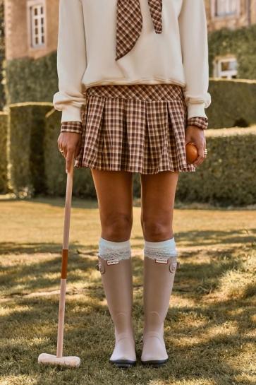Ydence Rok SKIRT MOLLY FS2644 BROWN CHECK