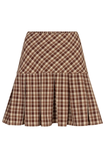 Ydence Rok SKIRT MOLLY FS2644 BROWN CHECK