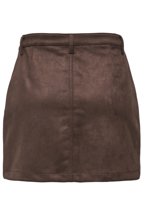 Only bruine dames rok | Achteraanzicht
