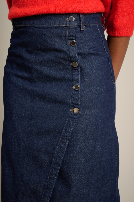 LolaLiza blauwe dames rok | Close up