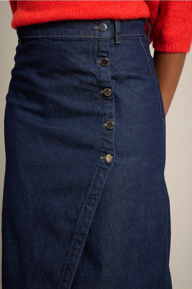 LolaLiza blauwe dames rok | Close up