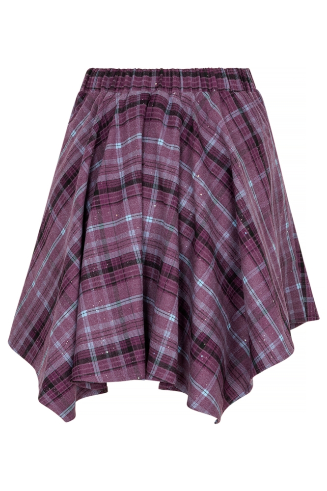 Studio Amaya paarse dames rok | Achteraanzicht