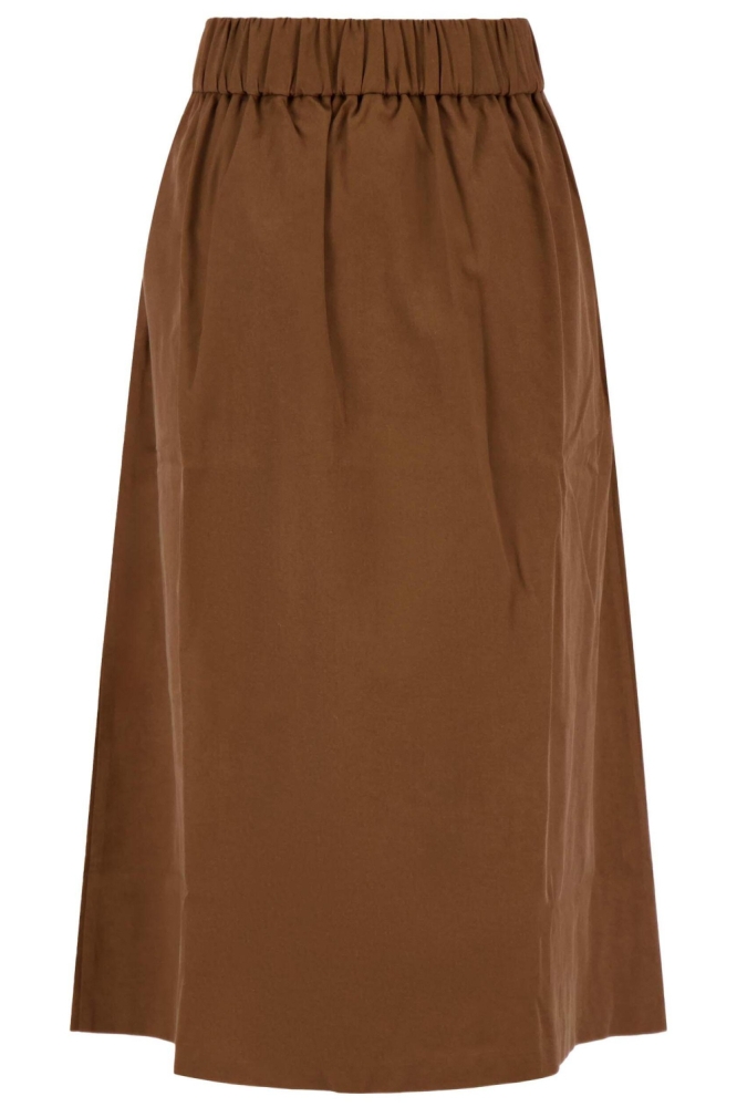 Zusss cognac dames rok | Achteraanzicht