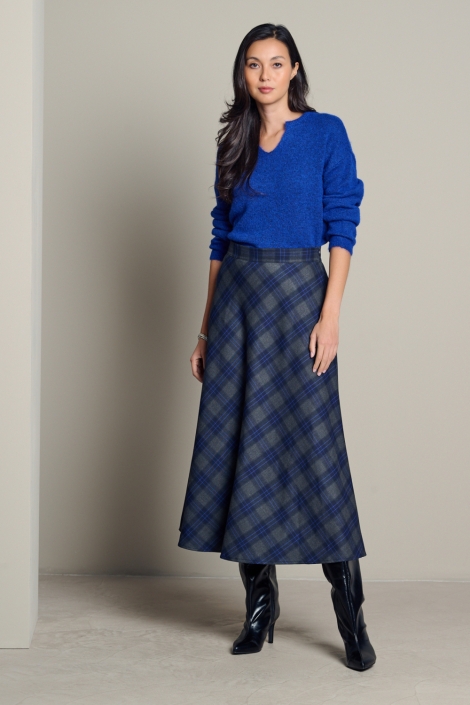 LolaLiza blauwe dames rok | Model