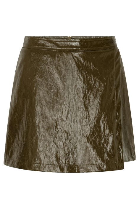 Ydence groene dames korte broek | Vooraanzicht