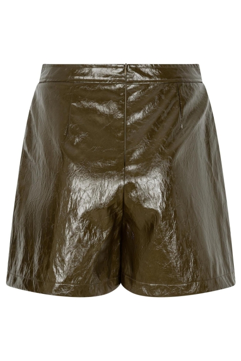 Ydence groene dames korte broek | Achteraanzicht