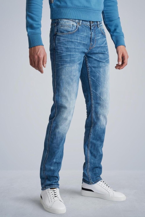 PME legend blauwe heren jeans | Model vooraanzicht