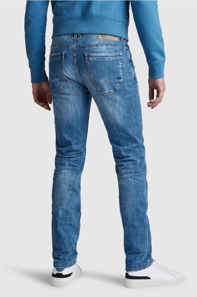 PME legend blauwe heren jeans | Model achteraanzicht