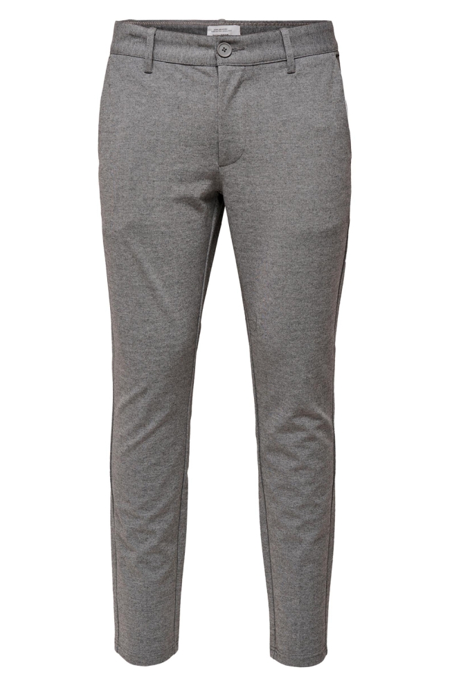 Only & Sons grijze heren broek | Vooraanzicht