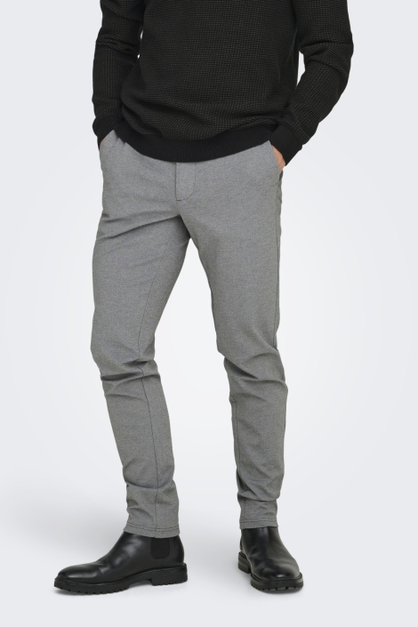Only & Sons grijze heren broek |