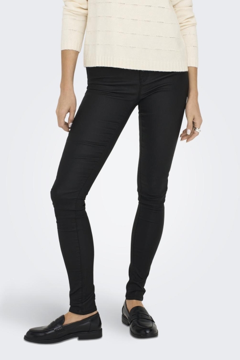 Only zwarte dames jeans | Model vooraanzicht
