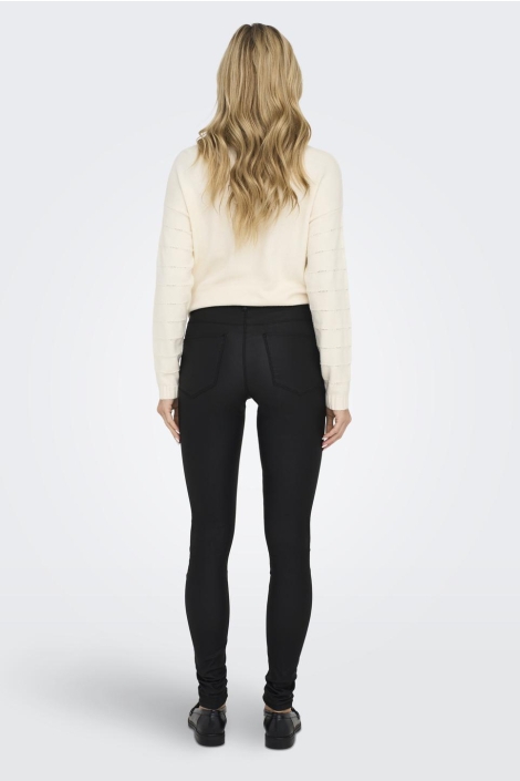 Only zwarte dames jeans | Model achteraanzicht