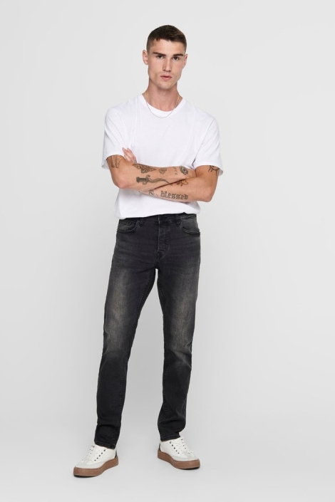 Only & Sons zwarte heren jeans | Model