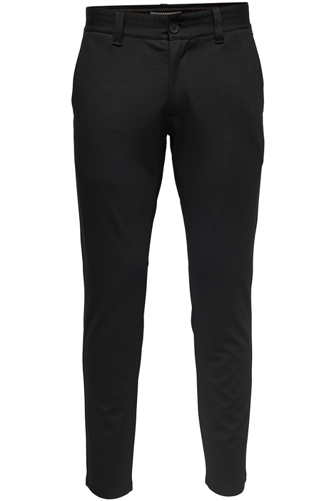 Only & Sons zwarte heren broek | Vooraanzicht