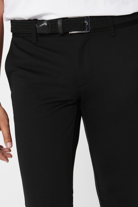Only & Sons zwarte heren broek | Close up