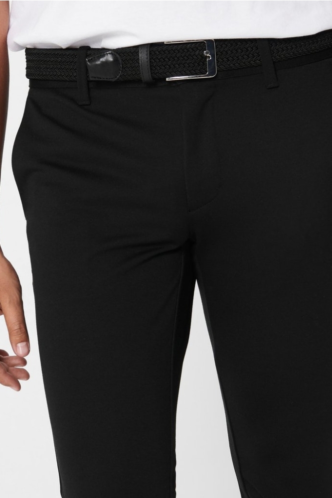 Only & Sons zwarte heren broek | Close up