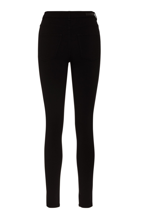 Pieces zwarte dames jeans | Achteraanzicht