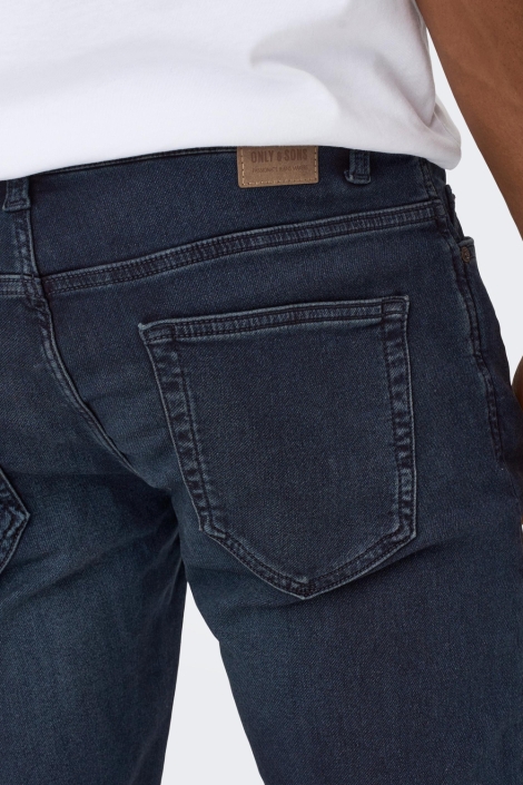 Only & Sons blauwe heren jeans | Close up
