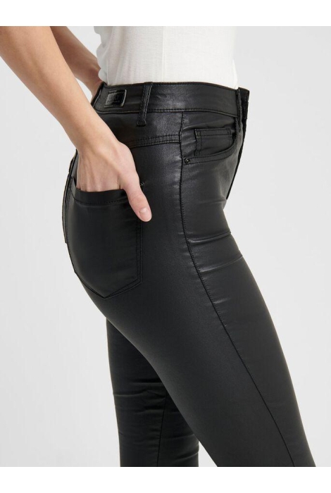 Only zwarte dames broek | Model zijaanzicht