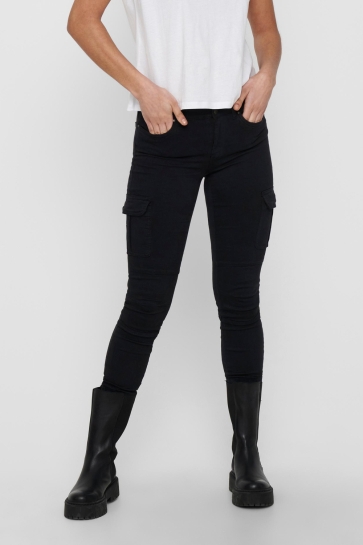 Only ONLMISSOURI REG ANK LIFE CARGO PNT 15170889 Black/BLACK WASH