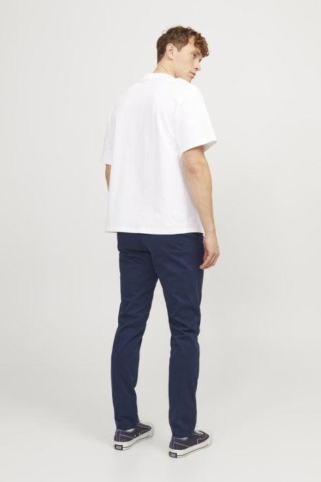 Jack & Jones blauwe heren broek | Model achteraanzicht