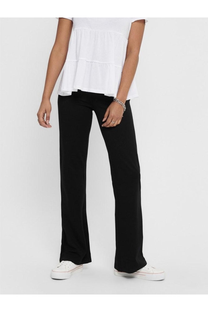 Jacqueline de Yong zwarte dames broek | Model vooraanzicht