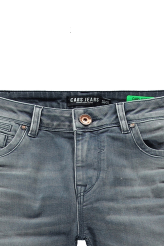 Cars blauwe heren jeans | Close up