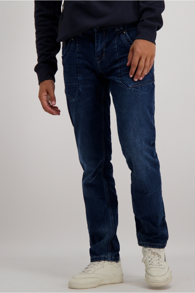 Cars blauwe heren jeans | Model vooraanzicht