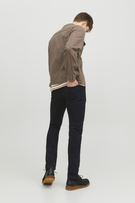 Jack & Jones zwarte heren jeans | Model achteraanzicht