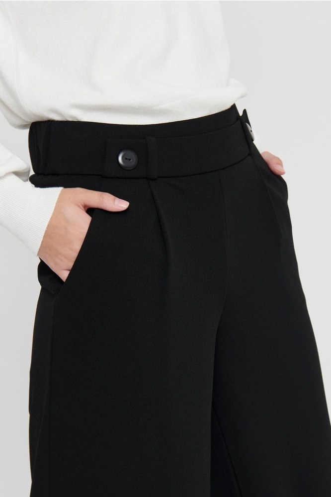 Jacqueline de Yong zwarte dames broek | Close up