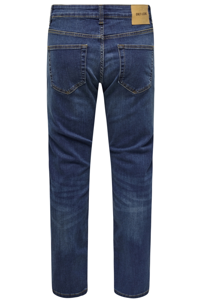 Only & Sons blauwe heren jeans | Achteraanzicht