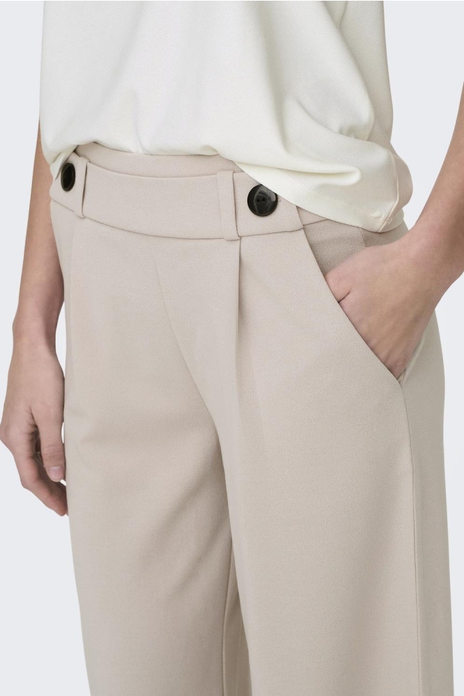 Jacqueline de Yong beige dames broek | Close up