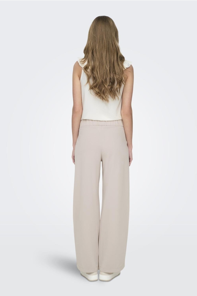 Jacqueline de Yong beige dames broek | Model achteraanzicht