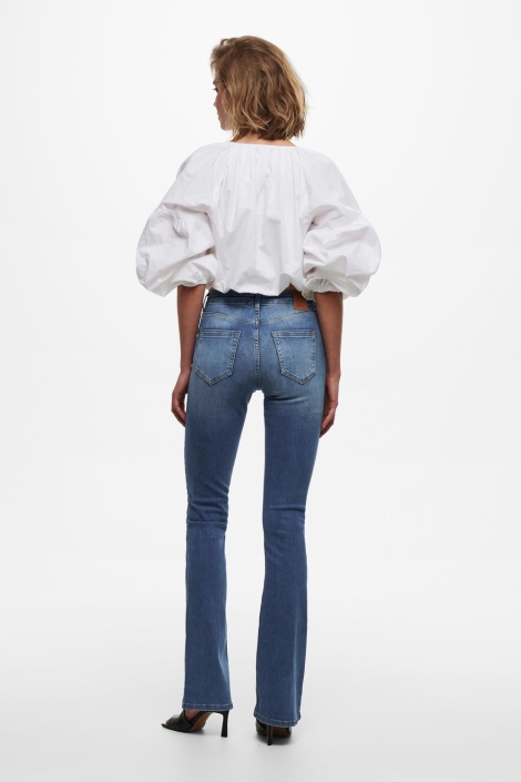 Only blauwe dames jeans | Model achteraanzicht