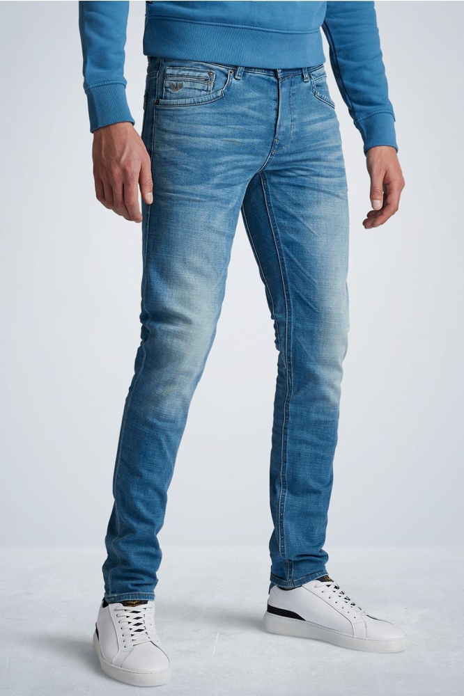PME legend blauwe heren jeans | Model vooraanzicht