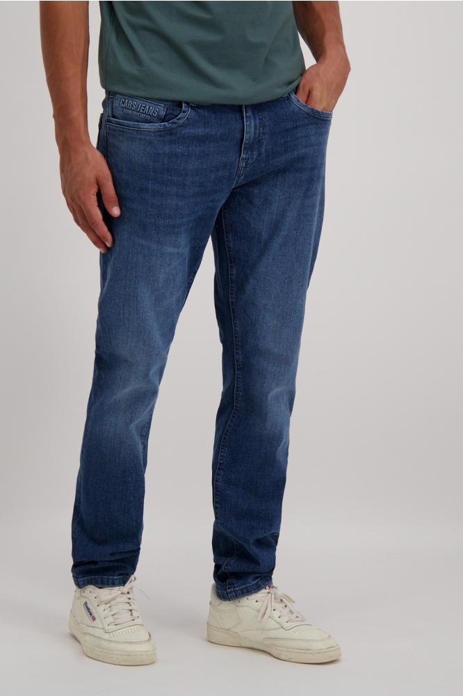 Cars blauwe heren jeans | Model vooraanzicht