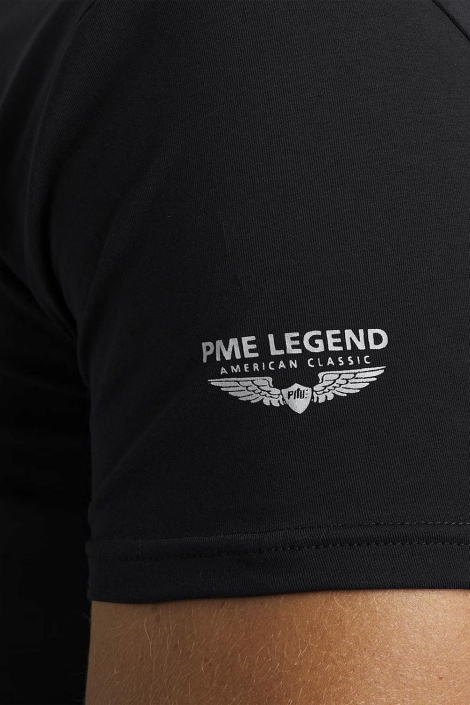 PME legend zwarte heren t-shirt | Close up