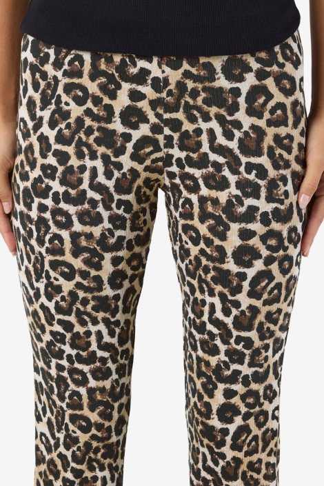 Noisy may beige dames broek | Model vooraanzicht