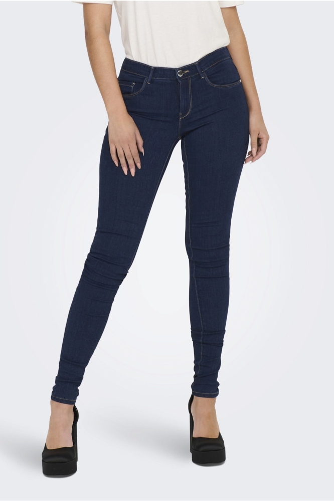 Only blauwe dames jeans | Model vooraanzicht