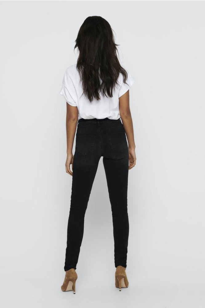 Only zwarte dames jeans | Model achteraanzicht